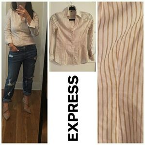 Gold Striped Button Down